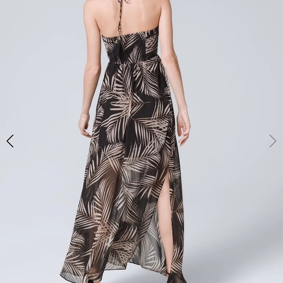 White House Black Market Palm Print Maxi Dress - Picture 2 of 6